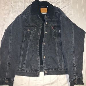 oversize dad trucker denim jacket